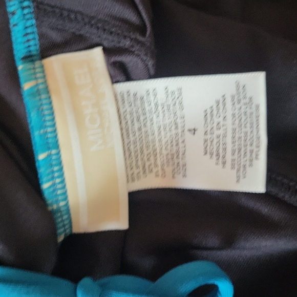 MICHAEL Michael Kors Ruffle Deep V One Piece Swimsuit - Picture 4 of 5